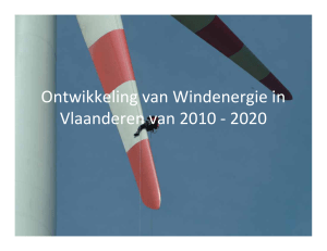 Ontwikkeling van Windenergie in Vlaanderen van 2010