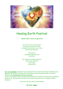 Healing Earth Festival Samen helen, delen en genieten! De nacht is