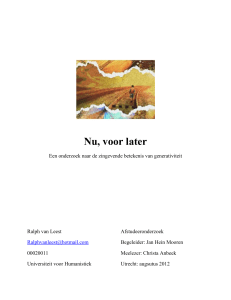 Nu, voor later - UVH Repository