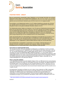 position paper – brexit - Nederlandse Vereniging van Banken