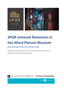 SPQR ontmoet Romeinen in het Allard Pierson Museum