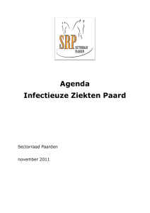Agenda Infectieuze Ziekten Paard