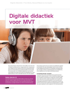 Digitale didactiek voor MVT