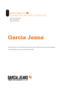 Garcia Jeans - Customer Delight Strategie