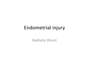 Voordracht Endometrial injury