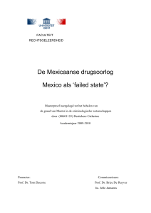 De Mexicaanse drugsoorlog Mexico als `failed state`?