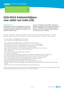 ECCO-EFCCA Patiëntenrichtlijnen ziekte van Crohn
