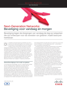 Next-Generation Networks: Beveiliging voor vandaag en