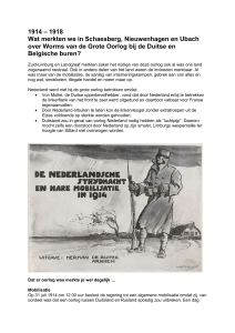 1914 – 1918 Wat merkten we in Schaesberg, Nieuwenhagen en