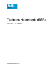 Taaltoets Nederlands (EER)