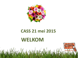 20150521 voorbereiding CASS mei 15