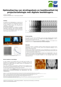 Optimalisering van stralingsdosis en beeldkwaliteit bij