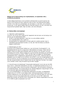 Bijlage bij de ledenzending over kapitaallasten, 15 september 2011