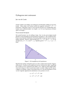 Pythagoras met cosinussen
