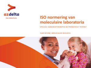 ISO 15189 in moleculaire pathologie