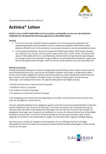 Actinica® Lotion - Galderma Benelux