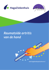 Reumatoïde artritis van de hand zonder ill.cdr