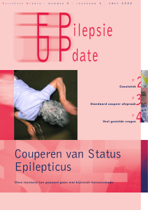 Epilepsie update nr6 Couperen van status epilepticus