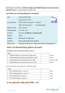 Wat is de blootstelling tijdens de taak? Is het gebruik veilig