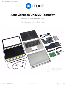 Asus Zenbook UX32VD Teardown