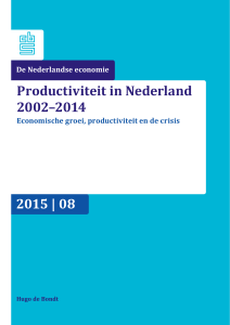 Productiviteit in Nederland 2002–2014, Economische groei