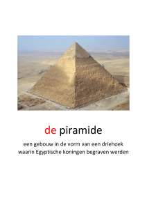 de piramide een gebouw in de vorm van een driehoek waarin
