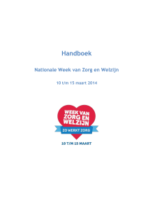 Handboek Week van Zorg en Welzijn 2013