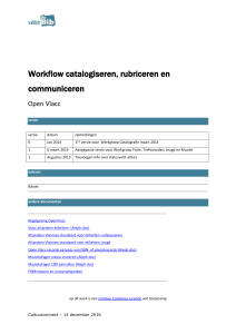 Workflow catalogiseren en communiceren