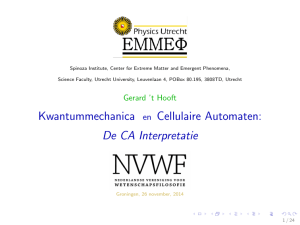 Kwantummechanica en Cellulaire Automaten: De CA Interpretatie