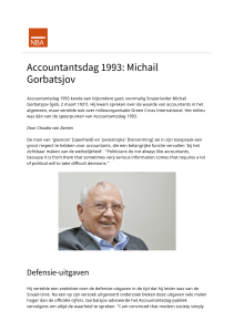 Accountantsdag 1993: Michail Gorbatsjov