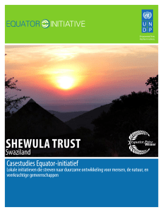 shewula trust - Equator Initiative