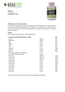 Multi Iron 120 tabletten Verkoopprijs € 36,95 Multivitaminen en