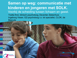 Samen op weg: communicatie met kinderen en jongeren met SOLK.