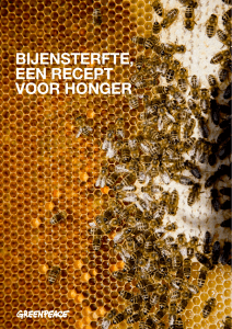 Bijensterfte, een recept voor honger
