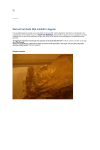 Archeologen vinden 2.500 jaar oud graf in Sakkara