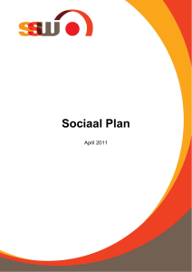 Sociaal Plan - Woonstichting SSW