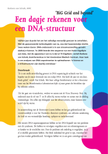 Een dagje rekenen voor een DNA-structuur