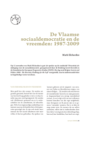 De Vlaamse sociaaldemocratie en de vreemden: 1987