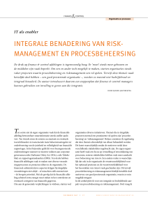integrale benadering van risk management en procesbeheersing