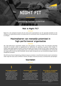 night fit - KM Human Factors
