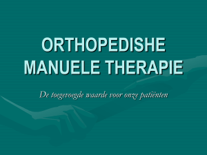 orthopedishe manuele therapie