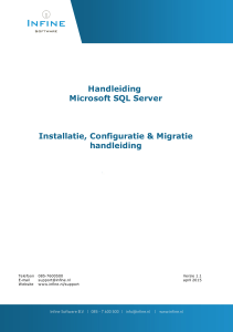 Handleiding Microsoft SQL Server