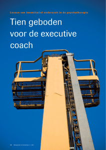 Tien geboden voor de executive coach
