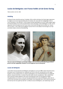 Louise de Bettignies: een Franse heldin uit de Grote Oorlog