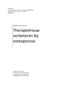 Therapietrouw verbeteren bij osteoporose