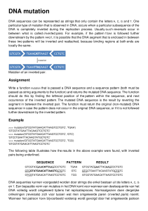 DNA mutation