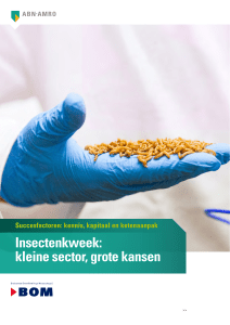 marktstudie `Insectenkweek: kleine sector, grote kansen`