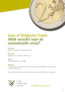 Euro of Belgische Frank: Welk verschil voor de economische crisis?