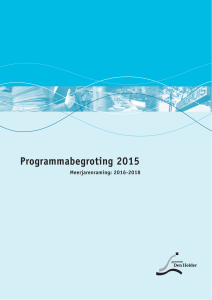 Programmabegroting 2015