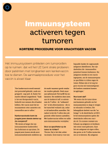 Immuunsysteem activeren tegen tumoren